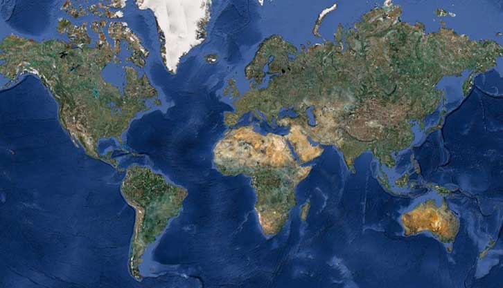 world scuba diving map