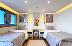 Upper deck twin cabins