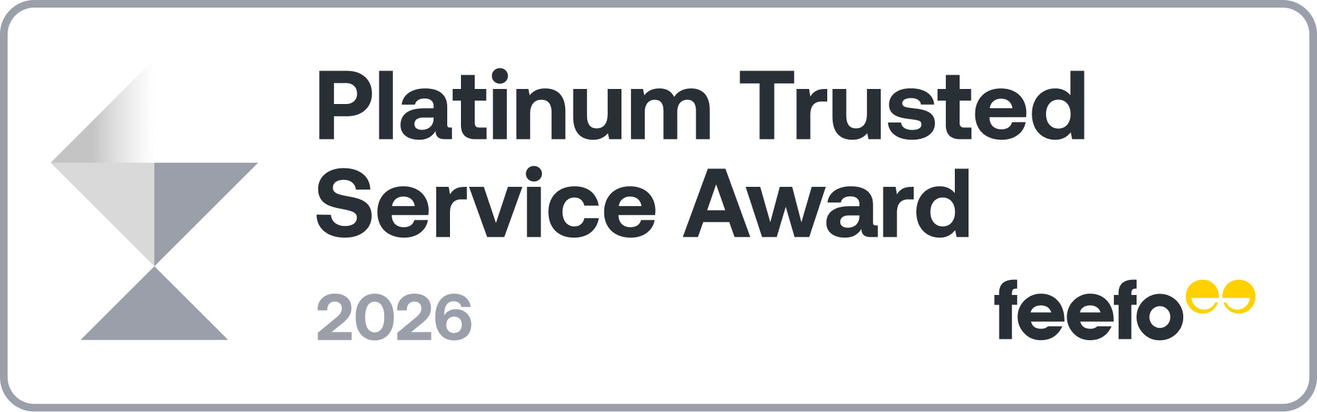 Feefo Platinum Trusted Service Award